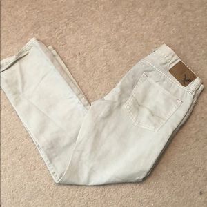 American Eagle Straight White Jeans 30x30